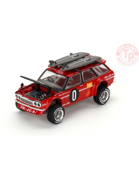 DATSUN KAIDO 510 WAGON KAIDO GT SURF SAFARI RS V2-RED 1/64 KHMG054 Mini Gt DATSUN KAIDO 510 WAGON KAIDO GT SURF SAFARI RS V2-RED 1/64 KHMG054 Mini Gt