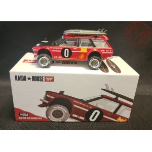 DATSUN KAIDO 510 WAGON KAIDO GT SURF SAFARI RS V2-RED 1/64 KHMG054 Mini Gt