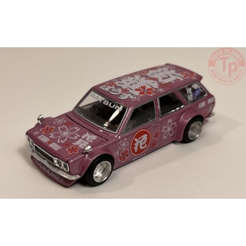 DATSUN KAIDO 510 WAGON HANAMI V1-PINK 1/64 KHMG012 MINI GT