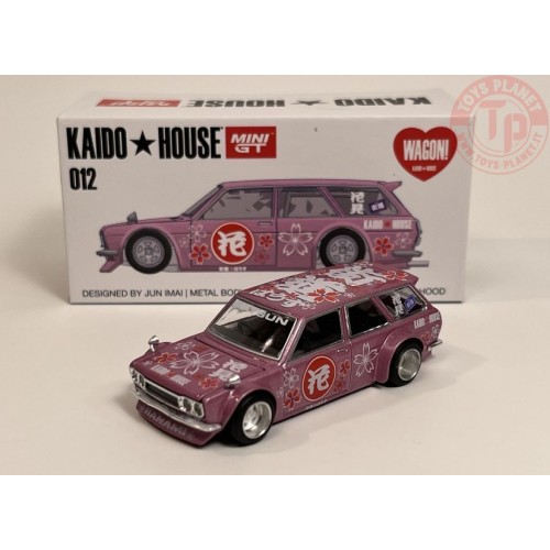 DATSUN KAIDO 510 WAGON HANAMI V1-PINK 1/64 KHMG012 MINI GT