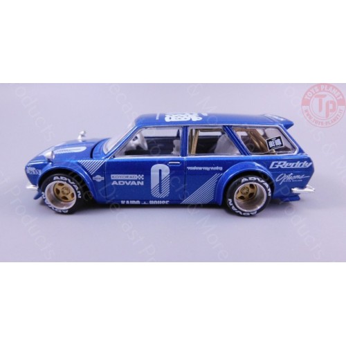 DATSUN KAIDO 510 WAGON-BLUE 1/64 KHMG011 Mini Gt