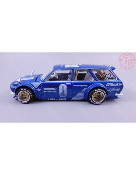 DATSUN KAIDO 510 WAGON-BLUE 1/64 KHMG011 Mini Gt DATSUN KAIDO 510 WAGON-BLUE 1/64 KHMG011 Mini Gt
