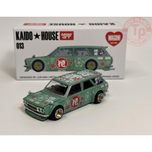 DATSUN KAIDO 510 WAGON HANAMI V2-GREEN 1/64 KHMG013 Mini Gt