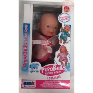 PUPO BELLO BIMBO VERO-FAMMI IL BAGNETTO E FAMMI GIOCARE-3+ 9995 ROSA GIOCATTOLI