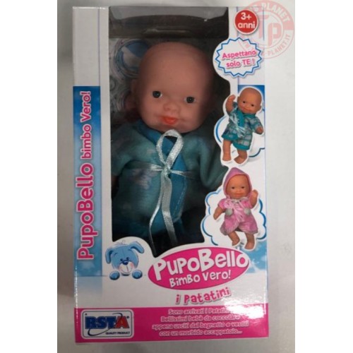 PUPO BELLO BIMBO VERO-FAMMI IL BAGNETTO E FAMMI GIOCARE-3+ 9995 AZZURRO GIOCATTOLI