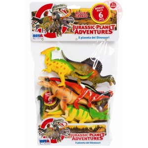 JURASSIC PLANET ADVENTURES-IL PIANETA DEI DINOSAURI-PACCO DA 6-3+ 9803 GIOCATTOLI