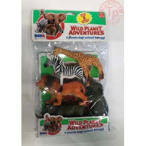 WILD PLANET ADVENTURES-IL PIANETA DEGLI ANIMALI SELVAGGI-PACCO DA 5-3+ 9753 GIOCATTOLI