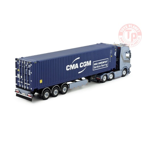 Scania Next Gen S730 Highline met 45ft. container Leyseele TEKNO 84602 TEKNO