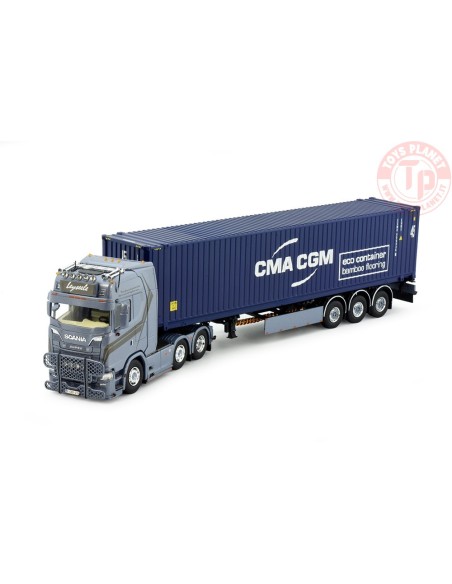 Scania Next Gen S730 Highline met 45ft. container Leyseele TEKNO 84602 TEKNO