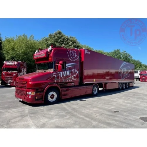 Scania Torpedo Topline 4x2 met koeltrailer TVX TEKNO 85173 TEKNO