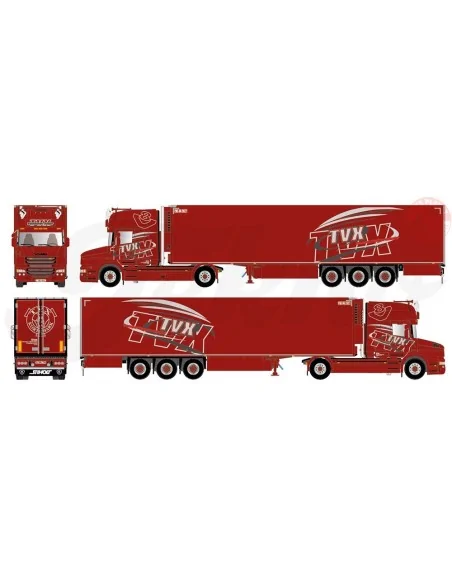 Scania Torpedo Topline 4x2 met koeltrailer TVX TEKNO 85173 TEKNO Scania Torpedo Topline 4x2 met koeltrailer TVX TEKNO 85173 TEKNO
