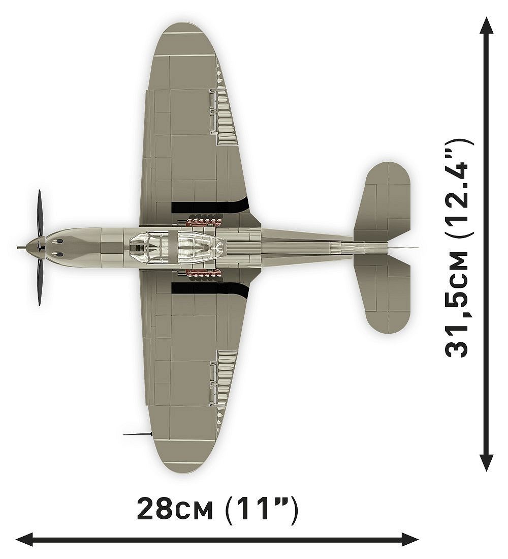 COBI, Militärflugzeug BELL P-39D Airacobra - 361 Stück, 1/32, COB5746