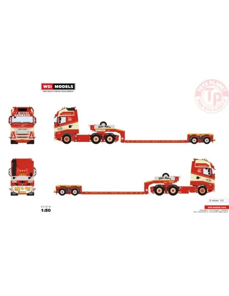 VOLVO FH5 GLOBETROTTER XL 6X2 LOW LOWLOADER - 2 AXLE TORBEN RAFN WSI 01-4076 WSI MODELS VOLVO FH5 GLOBETROTTER XL 6X2 LOW LOWLOADER - 2 AXLE TORBEN RAFN WSI 01-4076 WSI MODELS