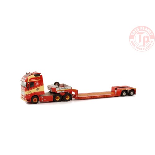 VOLVO FH5 GLOBETROTTER XL 6X2 LOW LOWLOADER - 2 AXLE TORBEN RAFN WSI 01-4076 WSI MODELS