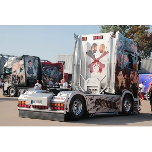SCANIA S HIGHLINE CR20H 4X2 REEFER TRAILER - 3 AXLE NICOLAS VILLARD WSI 01-4111 WSI MODELS