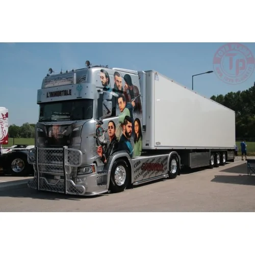 SCANIA S HIGHLINE CR20H 4X2 REEFER TRAILER - 3 AXLE NICOLAS VILLARD WSI 01-4111 WSI MODELS