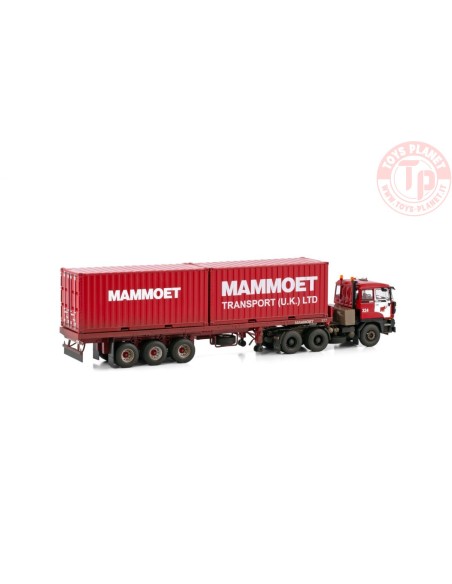 DAF 3300 CLASSIC FLATBED TRAILER - 3 AXLE + 2X 20FT CONTAINER MAMMOET WSI 410303 WSI MODELS