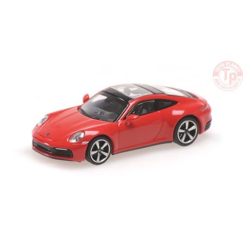 PORSCHE 911 (992) CARRERA 4S RED 2019 1:87 MINICHAMPS 870068320 MINICHAMPS 1:87