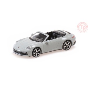 PORSCHE 911 (992) CARRERA 4S CABRIOLET GREY 2019 1:87 MINICHAMPS 870068330 MINICHAMPS 1:87