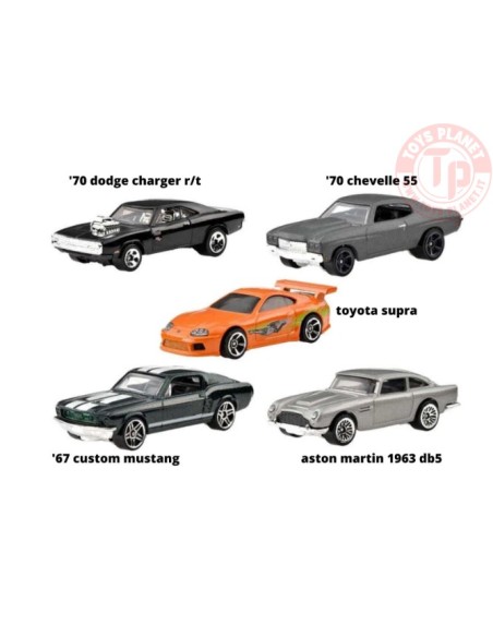 PACCO DA 5 PEZZI FAST & FURIOS HOT WHEELS 1/64 HOT WHEELS HLY70 HOT WHEELS PACCO DA 5 PEZZI FAST & FURIOS HOT WHEELS 1/64 HOT WHEELS HLY70 HOT WHEELS