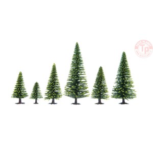 ALBERI DI ABETE-10 PEZZI 3,5x9 CM NOCH 32925 MATERIALE DIORAMI