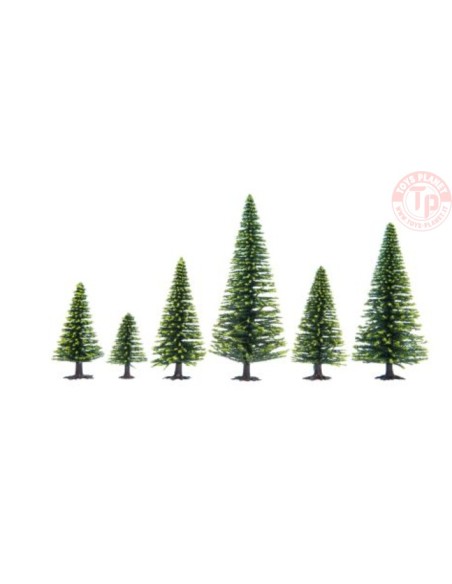 ALBERI DI ABETE-10 PEZZI 6-15 CM NOCH 26419 MATERIALE DIORAMI