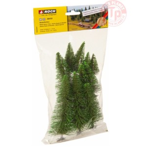 ALBERI DI ABETE-10 PEZZI 6-15 CM NOCH 26419 MATERIALE DIORAMI