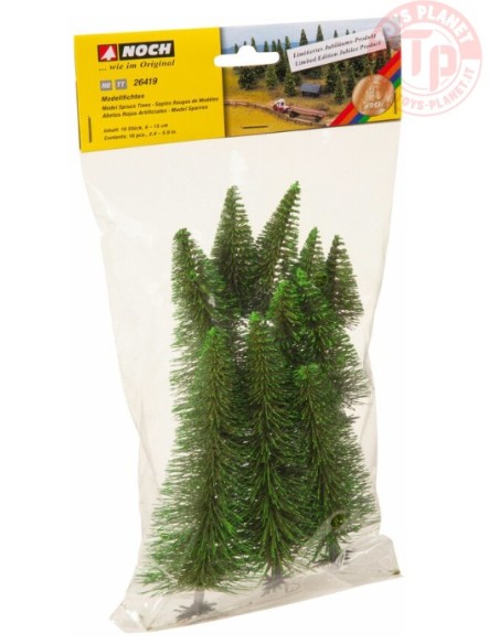 ALBERI DI ABETE-10 PEZZI 6-15 CM NOCH 26419 MATERIALE DIORAMI
