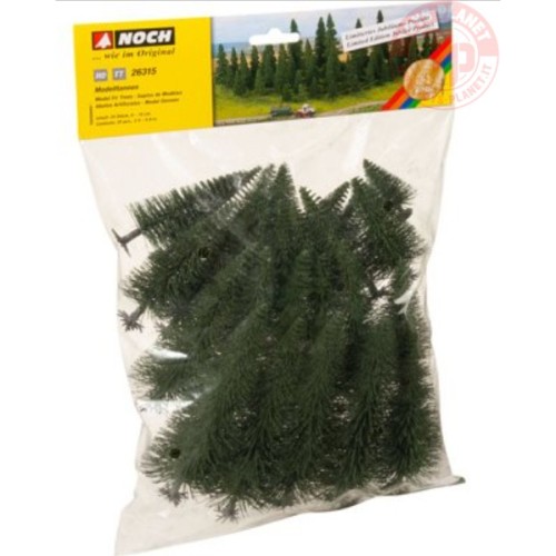 ALBERI DI ABETE-25 PEZZI 6-15 CM NOCH 26315 MATERIALE DIORAMI