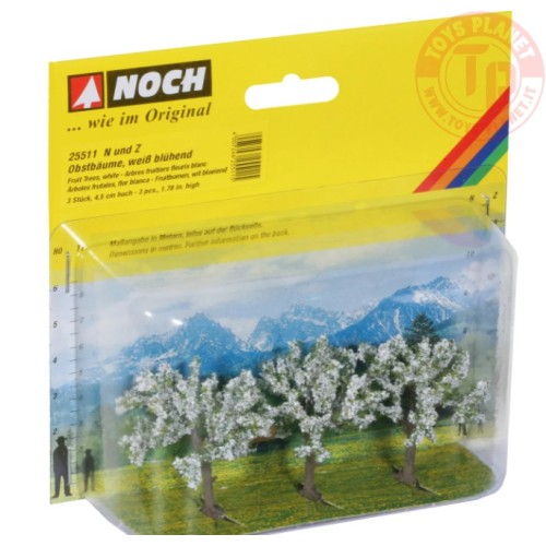 ALBERI DA FRUTTO-3 PEZZI 4,5 CM NOCH 25511 MATERIALE DIORAMI