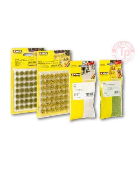 SET INIZIALE PER VEGETAZIONE SULLA SPIAGGIA-4 PEZZI NOCH 60774 MATERIALE DIORAMI