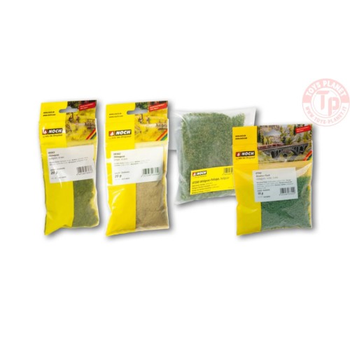 SET INIZIALE VEGETAZIONE ARGINE FERROVIARIO-4 PEZZI NOCH 60775 MATERIALE DIORAMI