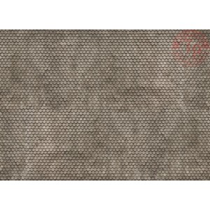 FOGLIO 3D DI CARTONE CON PIASTRELLA SEMPLICE-250X125X0,5 MM NOCH 56691 MATERIALE DIORAMI