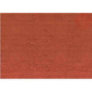 FOGLIO 3D DI CARTONE CON PIASTRELLA SEMPLICE-250X125X0,5 MM NOCH 56690 MATERIALE DIORAMI
