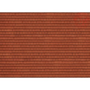 FOGLIO 3D DI CARTONE CON TEGOLA-250X125X0,5 MM NOCH 56670 MATERIALE DIORAMI