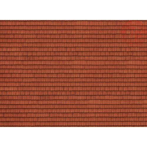FOGLIO 3D DI CARTONE CON TEGOLA-250X125X0,5 MM NOCH 56670 MATERIALE DIORAMI