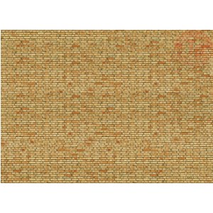 FOGLIO 3D DI CARTONE CON MATTONE OLANDESE-250X125X0,5 MM NOCH 56613 MATERIALE DIORAMI