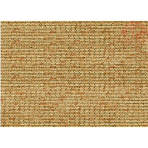 FOGLIO 3D DI CARTONE CON MATTONE OLANDESE-250X125X0,5 MM NOCH 56613 MATERIALE DIORAMI
