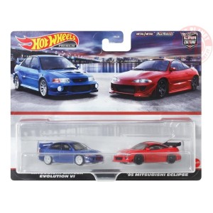 MITSUBISHI LANCER EVOLUTION VI-'95 MITSUBISHI ECLIPSE 1/64 HOT WHEELS HKF59 HOT WHEELS