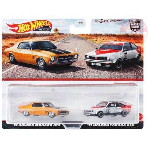 '73 HOLDEN MONARO GTS-'77 HOLDEN TORANA A9X 1/64 HOT WHEELS HKF50 HOT WHEELS