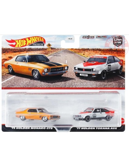'73 HOLDEN MONARO GTS-'77 HOLDEN TORANA A9X 1/64 HOT WHEELS HKF50 HOT WHEELS