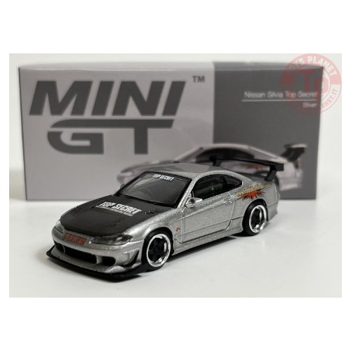NISSAN SILVIA TOP SECRET-SILVER 1/64 MGT00545-R MINI GT