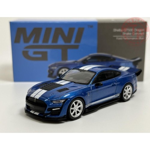 SHELBY GT500 DRAGON SNAKE CONCEPT-FORD PERFORMANCE BLUE 1/64 MGT00568-L MINI GT