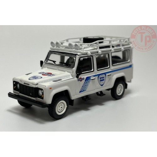 LAND ROVER DEFENDER 110-1991 SAFARI RALLY MARTONI RACING-SUPPORT VEHICLE-WHITE 1/64 MGT00558-L Mini Gt