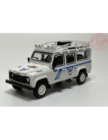 LAND ROVER DEFENDER 110-1991 SAFARI RALLY MARTONI RACING-SUPPORT VEHICLE-WHITE 1/64 MGT00558-L Mini Gt LAND ROVER DEFENDER 110-1991 SAFARI RALLY MARTONI RACING-SUPPORT VEHICLE-WHITE 1/64 MGT00558-L Mini Gt
