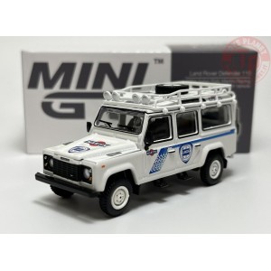 LAND ROVER DEFENDER 110-1991 SAFARI RALLY MARTONI RACING-SUPPORT VEHICLE-WHITE 1/64 MGT00558-L Mini Gt