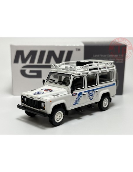 LAND ROVER DEFENDER 110-1991 SAFARI RALLY MARTONI RACING-SUPPORT VEHICLE-WHITE 1/64 MGT00558-L Mini Gt
