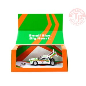 LANCIA 037 RALLY-RALLYE SANREMO 1983-M.BIASION7T.SILVIERO-WHITE/GREEN 1/64 T64P-TL002-83SAN18 TARMAC WORKS