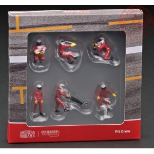PIT CREW FIGURES-RED 1/64 T64F-007-RED TARMAC WORKS