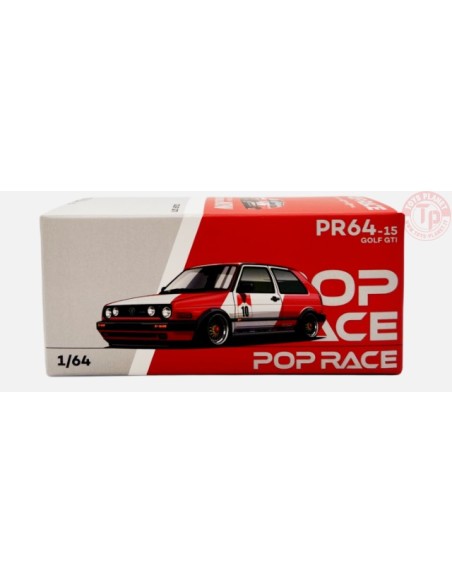 GOLF GTI-RED/WHITE 1/64 PR64-0015 POP RACE